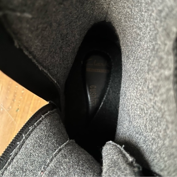 Clarks Women's Kearns Sirena Ankle Boot Black Suede Leather 11 - Picture 9 of 12